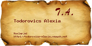 Todorovics Alexia névjegykártya